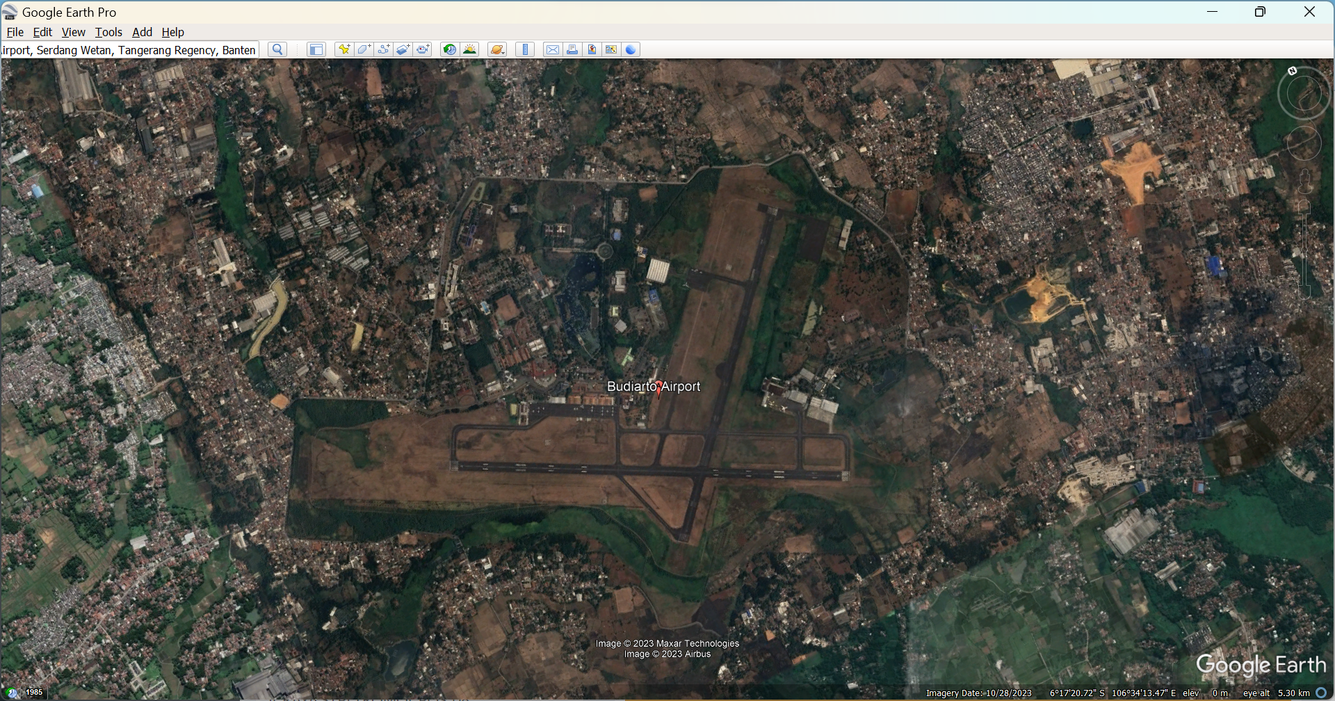 Gambar Peta Bandara Peta UPBU Budiarto